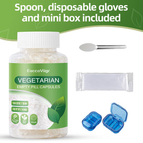 Kit de remplissage avec micro cuillère et gants pour capsules EaccoViigr