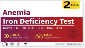 Kit de test à domicile de carence en fer, emballage avant