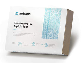 Kit de test de cholestérol Verisana incluant échantillons et instructions