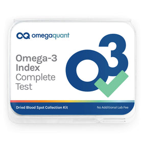 Kit de test OmegaQuant pour le profil des acides gras oméga-3, vue de l'avant