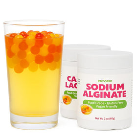 Kit DIY Popping Boba de provspro avec alginate de sodium et lactate de calcium