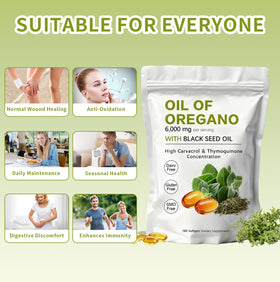 KITABIO Huile d'Origan gélules avec sachet ouvert