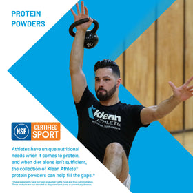 Klean Athlete Klean Collagen+C 431g avec fruits frais en arrière-plan