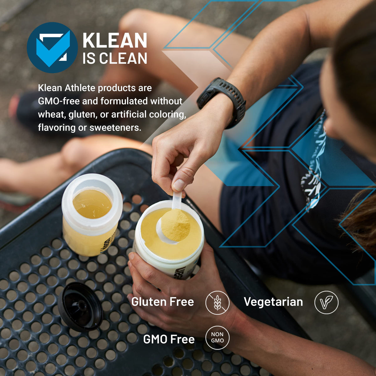 Klean Athlete Klean Essential Aminos + HMB 290g side view