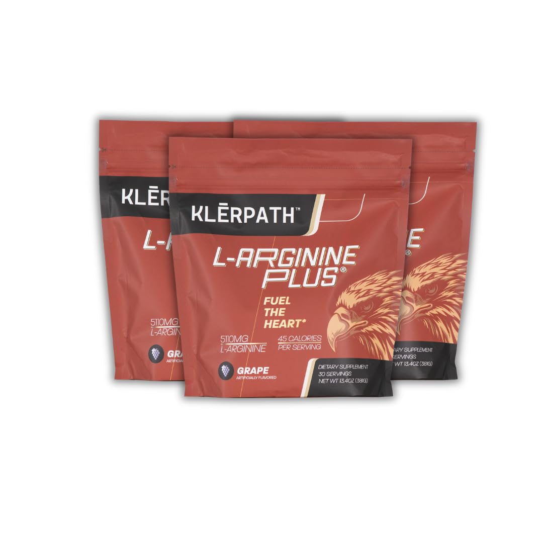 Klerpath L-arginine Plus 5110mg L-arginine 1010mg L-citrulline packaging front view