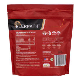 Klerpath L-Arginine Plus Poudre 5110 mg L-Arginine 1010 mg L-Citrulline arrière de l'emballage