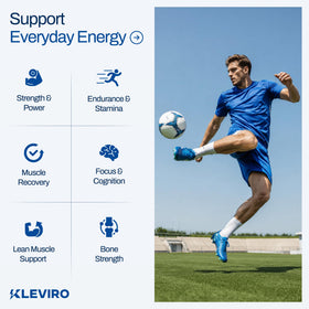 KLEVIRO Gummies de Créatine Monohydrate cubes de myrtille et grenade