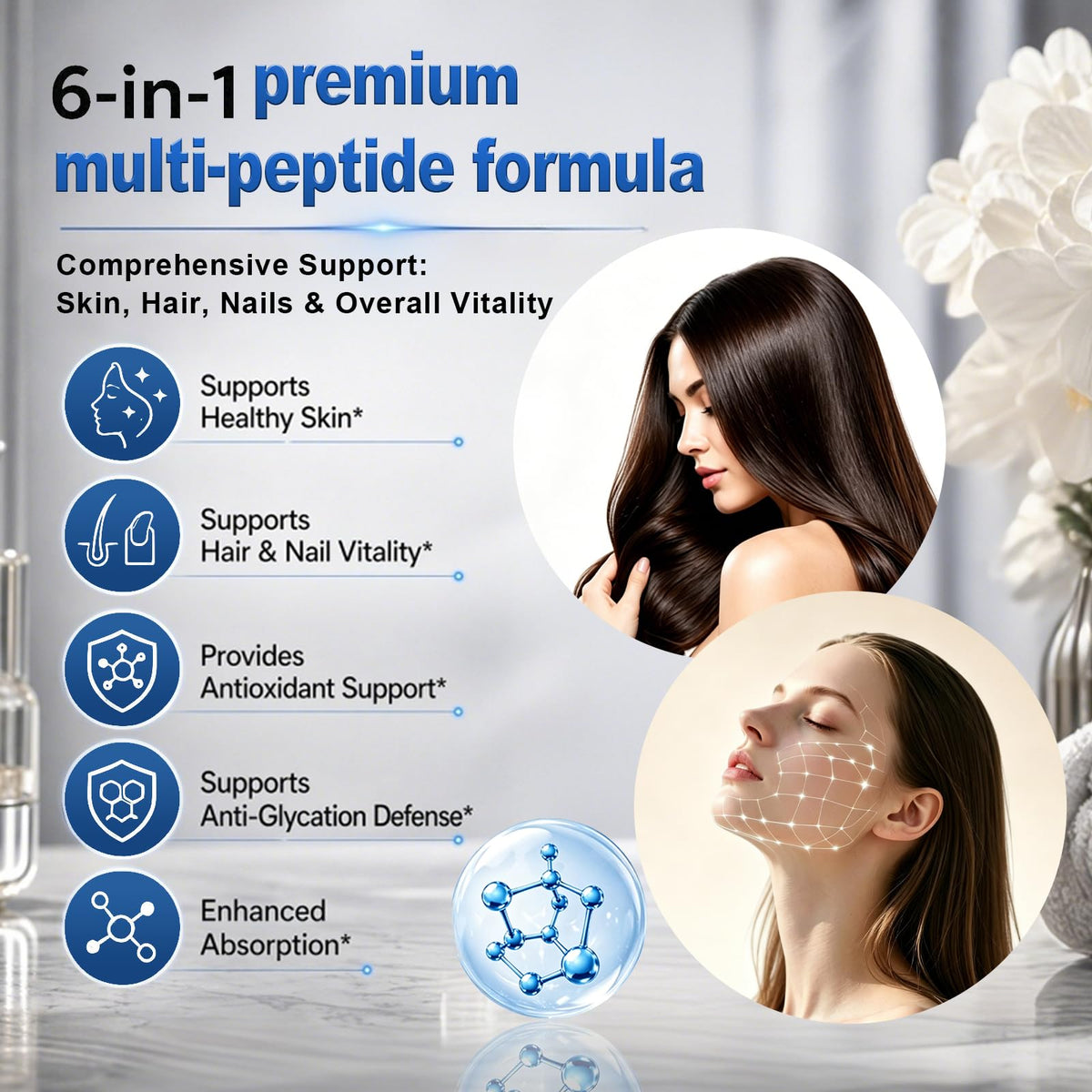 klieop GHK-Cu capsules de 15mg sur table