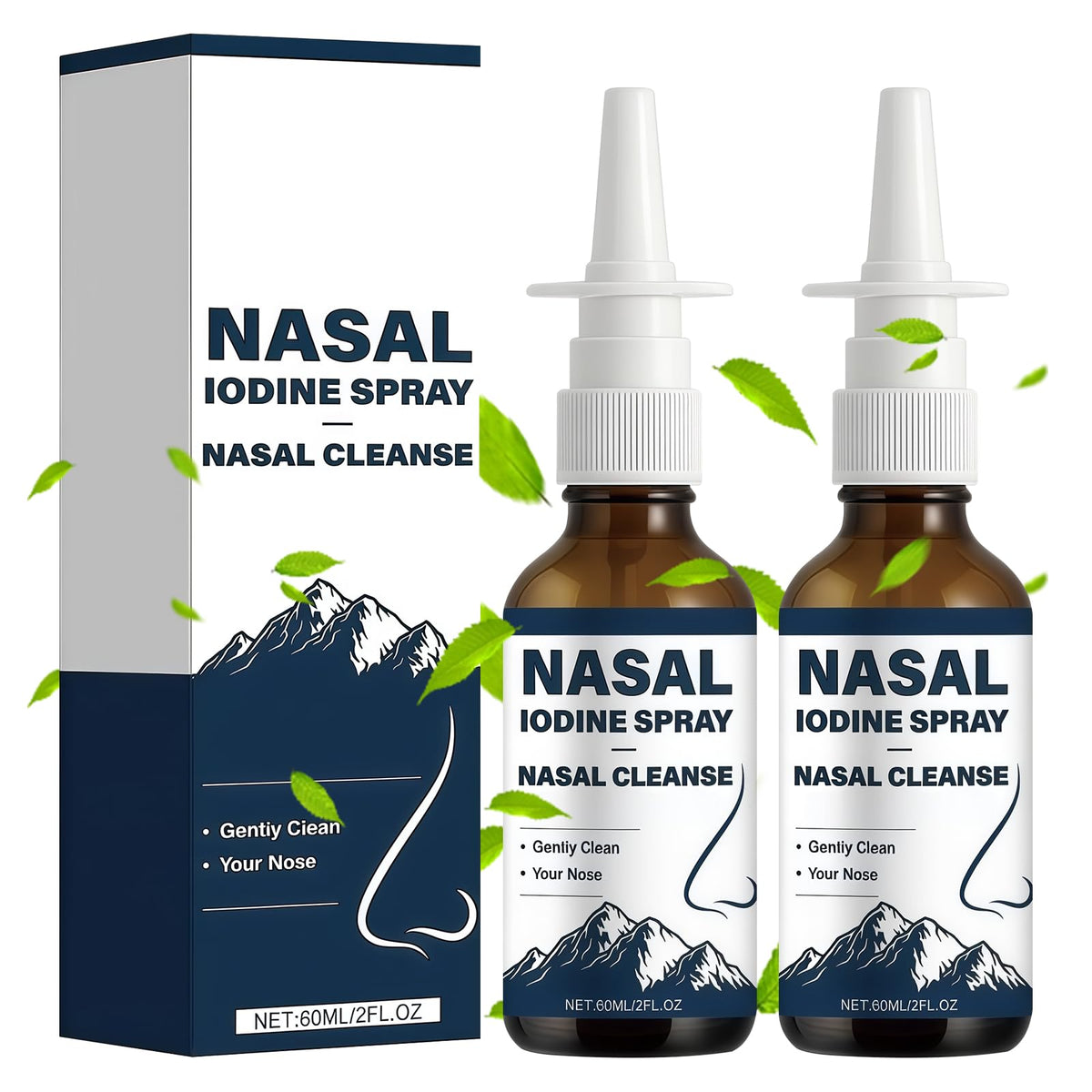 KLIFE spray nasal iode en duo, flacons de 150g chacun