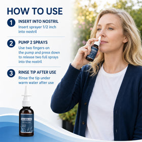 KLIFE Spray Nasal Iode, flacon avec brume fine visible