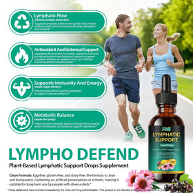 KLLALO Gouttes de Drainage Lymphatique sur fond naturel