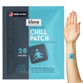 Klova Chill Patches vue de face avec emballage