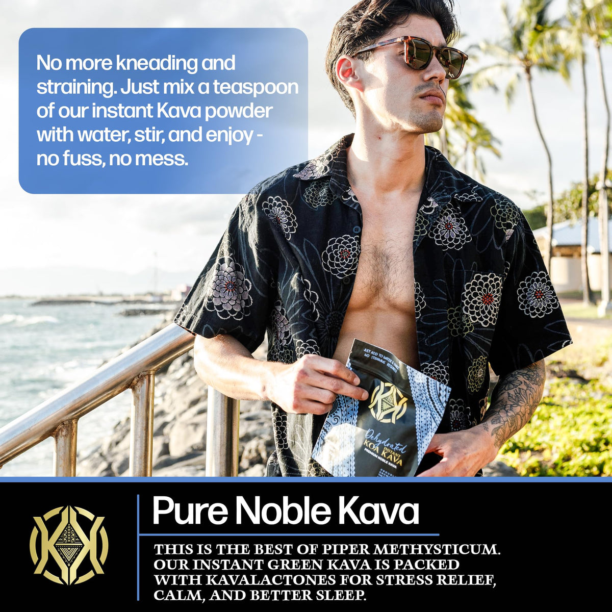 Koa Kava Instant Kava Déshydraté 113g - utilisation en extérieur