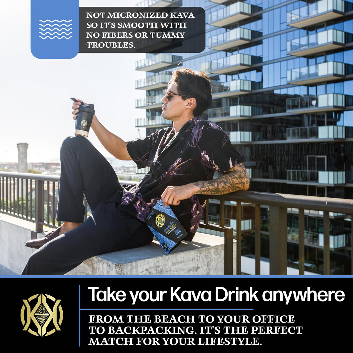 Koa Kava Kava Déshydraté Instantané 449g - vue arrière