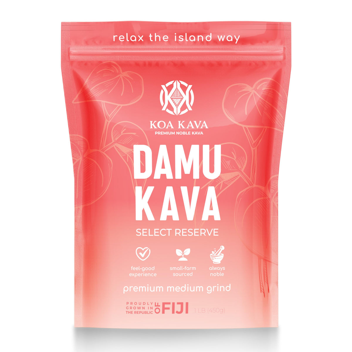 Koa Kava Poudre Damu Kava 450g emballage avant