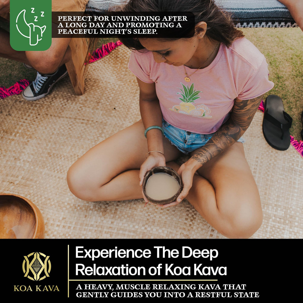 Koa Kava Poudre Waka Vanuatu 1 KG en utilisation