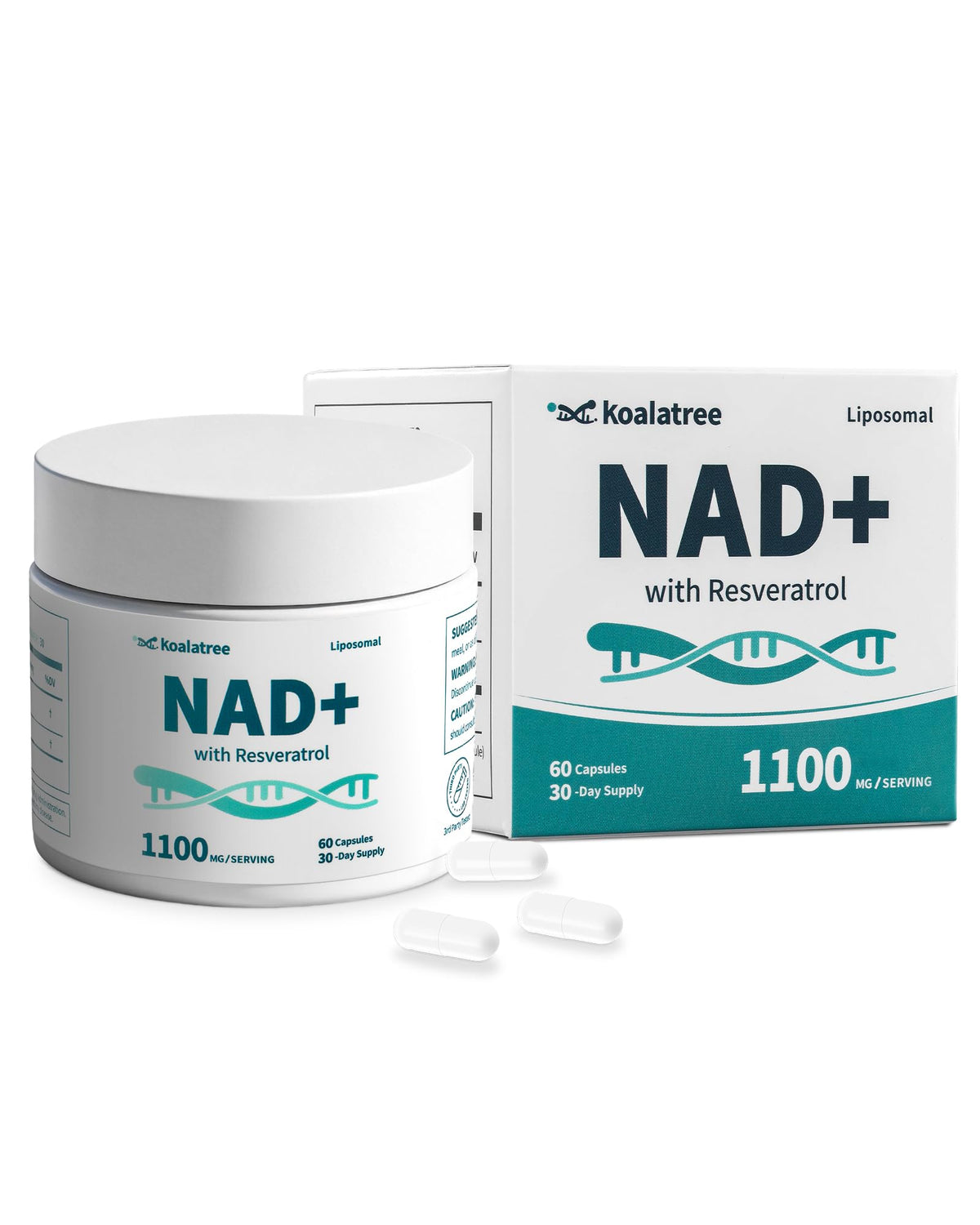 Koalatree complément NAD+ 1100mg boîte avant vue
