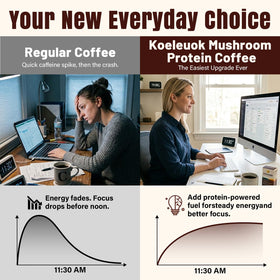 Koeleuok Poudre de Café Protéiné Mocha Froid avec des ingrédients naturels