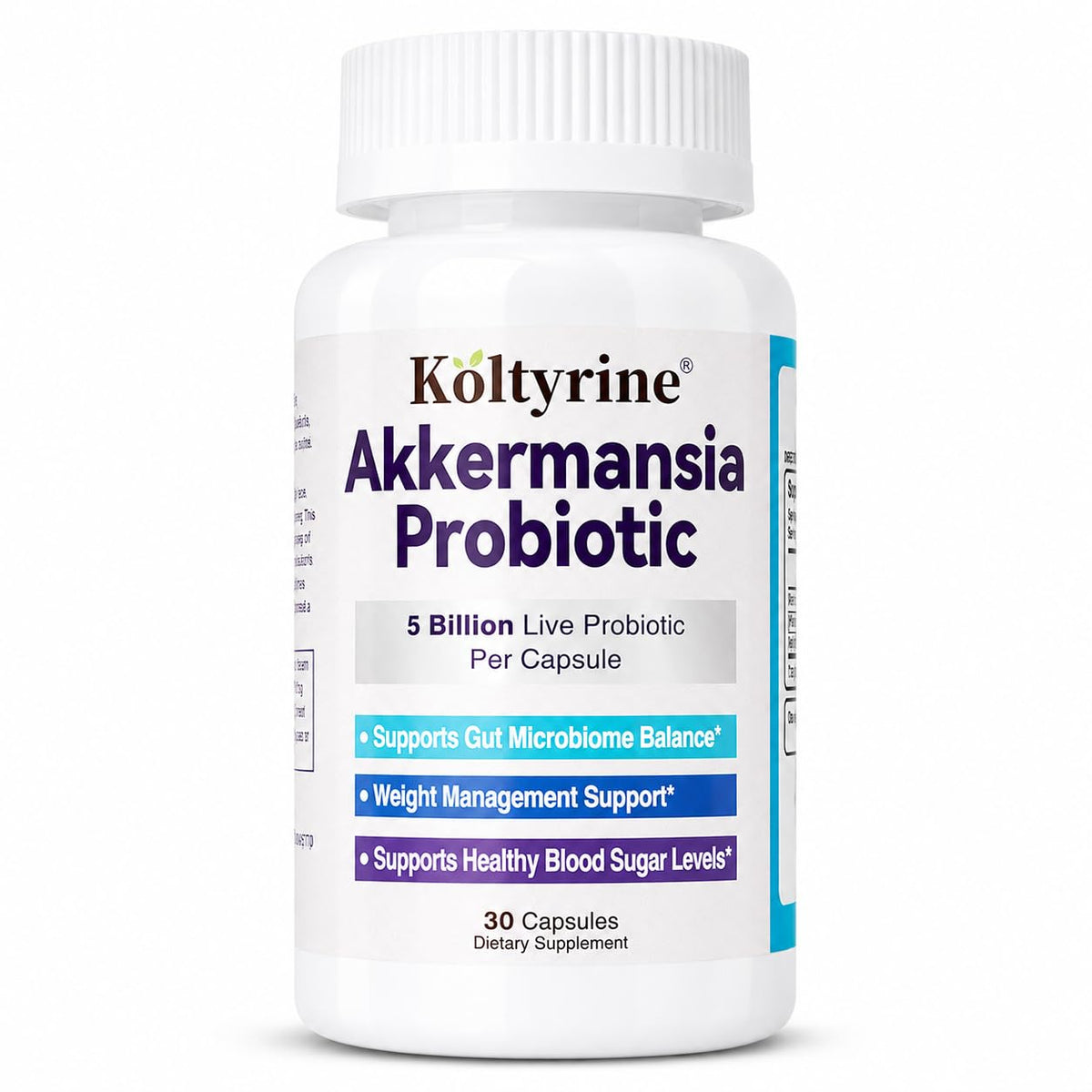 Koltyrine Probiotique Akkermansia 5 milliards flacon avant