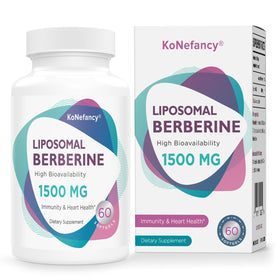 KoNefancy complément berbérine HCL 1500 mg - vue de l'avant du flacon
