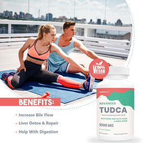 KoNefancy TUDCA Complément Alimentaire 120 Capsules avec étiquette détaillée