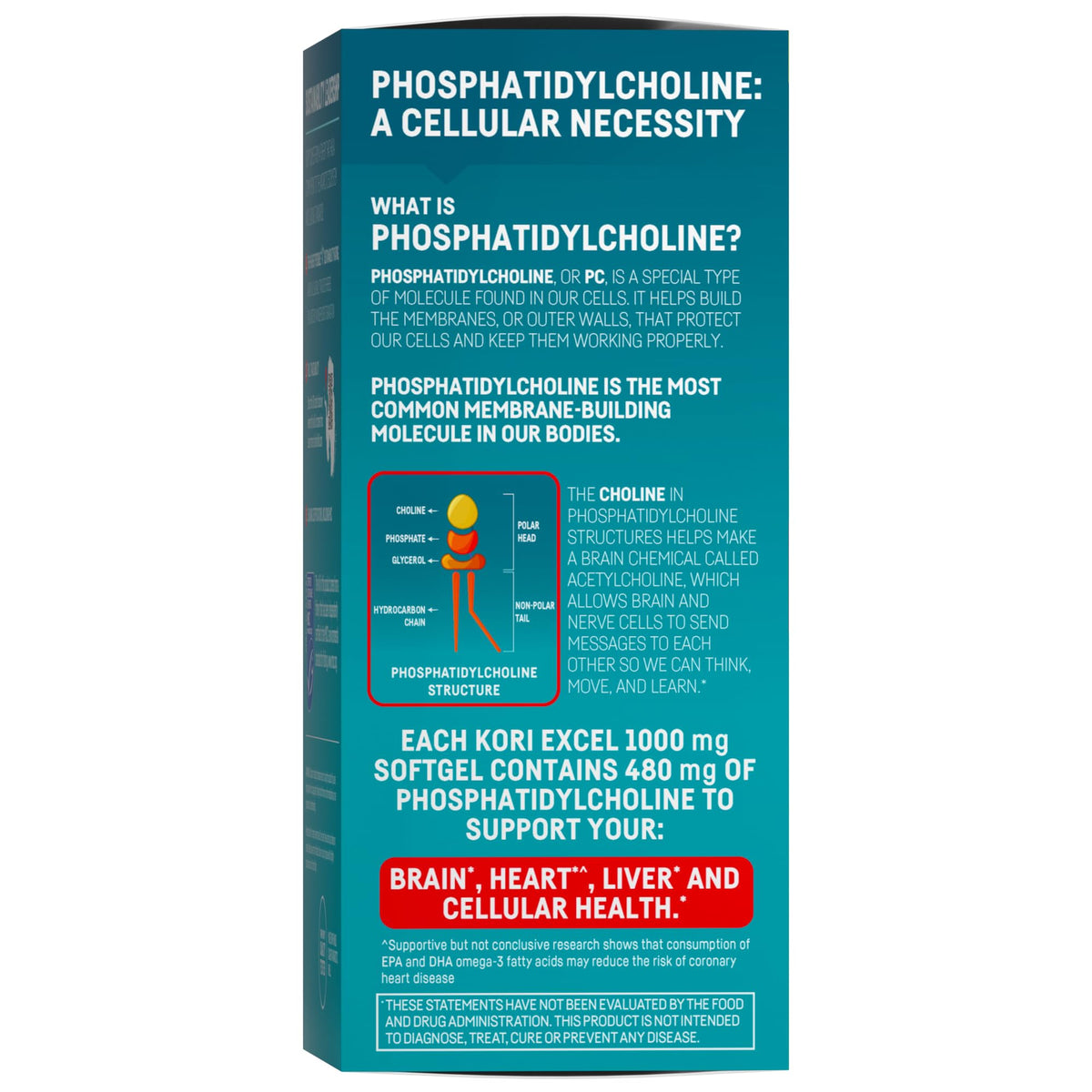 Kori Krill Excel 1000 mg Omega-3s gélules côté