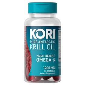 Kori Krill Huile Omega-3 1200mg gélules vue de face