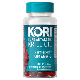 Kori Krill Omega-3 600 mg gélules vue de face