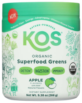 KOS Poudre de Super Greens Bio - mélange dans un smoothie