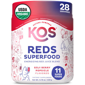 KOS Poudre de Superaliment Rouges 322g vue avant avec étiquette