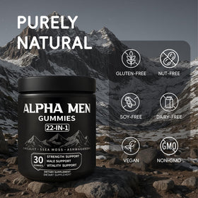 KOVGOCY Alpha Gummies pour Hommes, côté de la boîte
