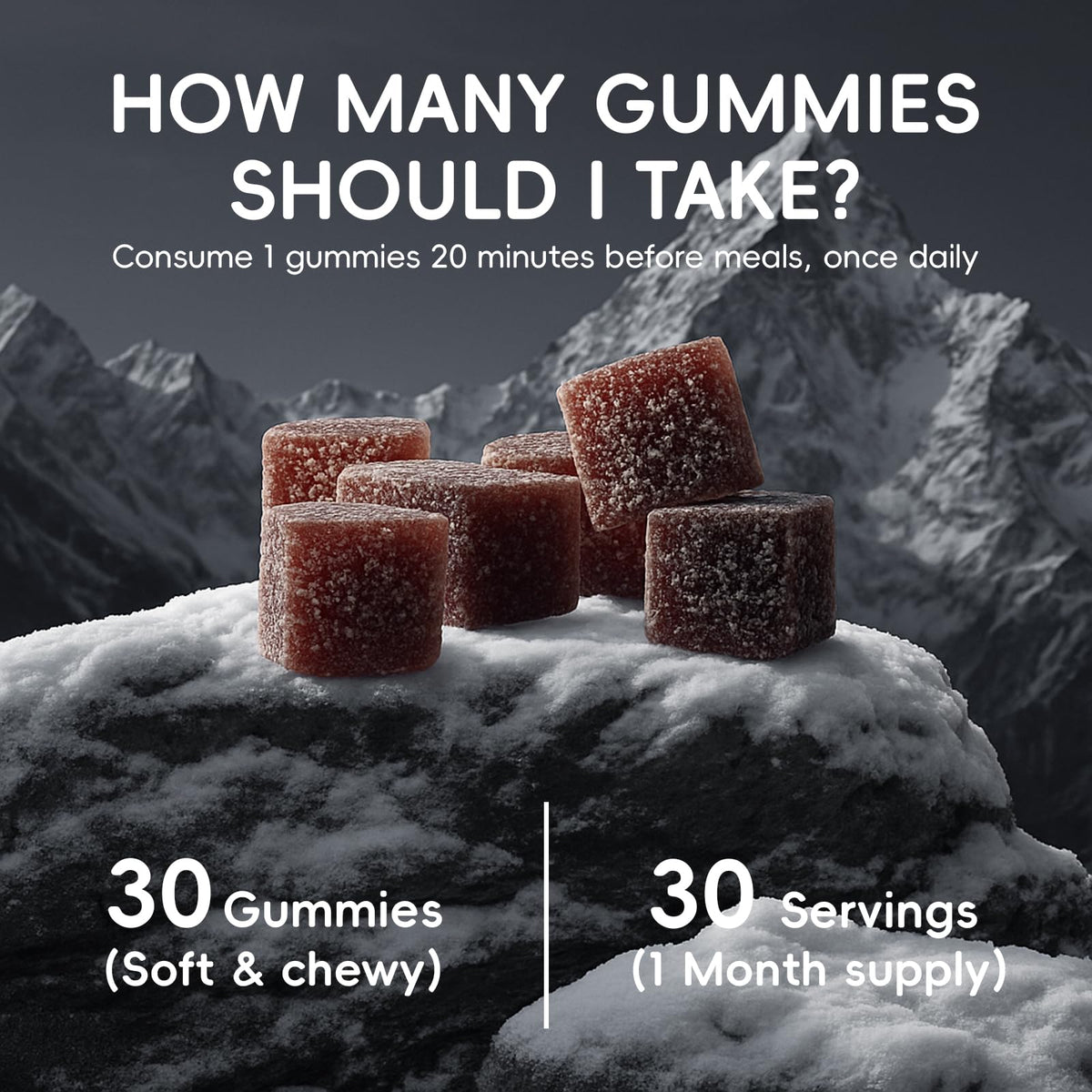 KOVGOCY Alpha Gummies pour Hommes, zoom sur les gommes