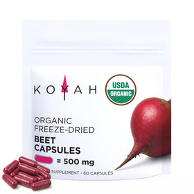 KOYAH Capsules de Betterave Bio, 60 Capsules, vue avant