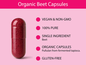 KOYAH Capsules de Betterave Bio, capsules sur une surface