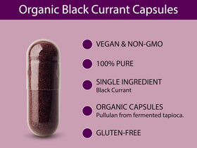 KOYAH Capsules de Cassis Bio, présentation des capsules dans une main