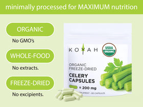 KOYAH Capsules de Céleri Bio, capsules individuelles