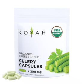 KOYAH Capsules de Céleri Bio, sachet de 150 capsules