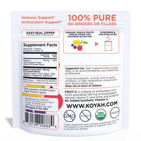 KOYAH Vitamine C capsule avec fruits biologiques