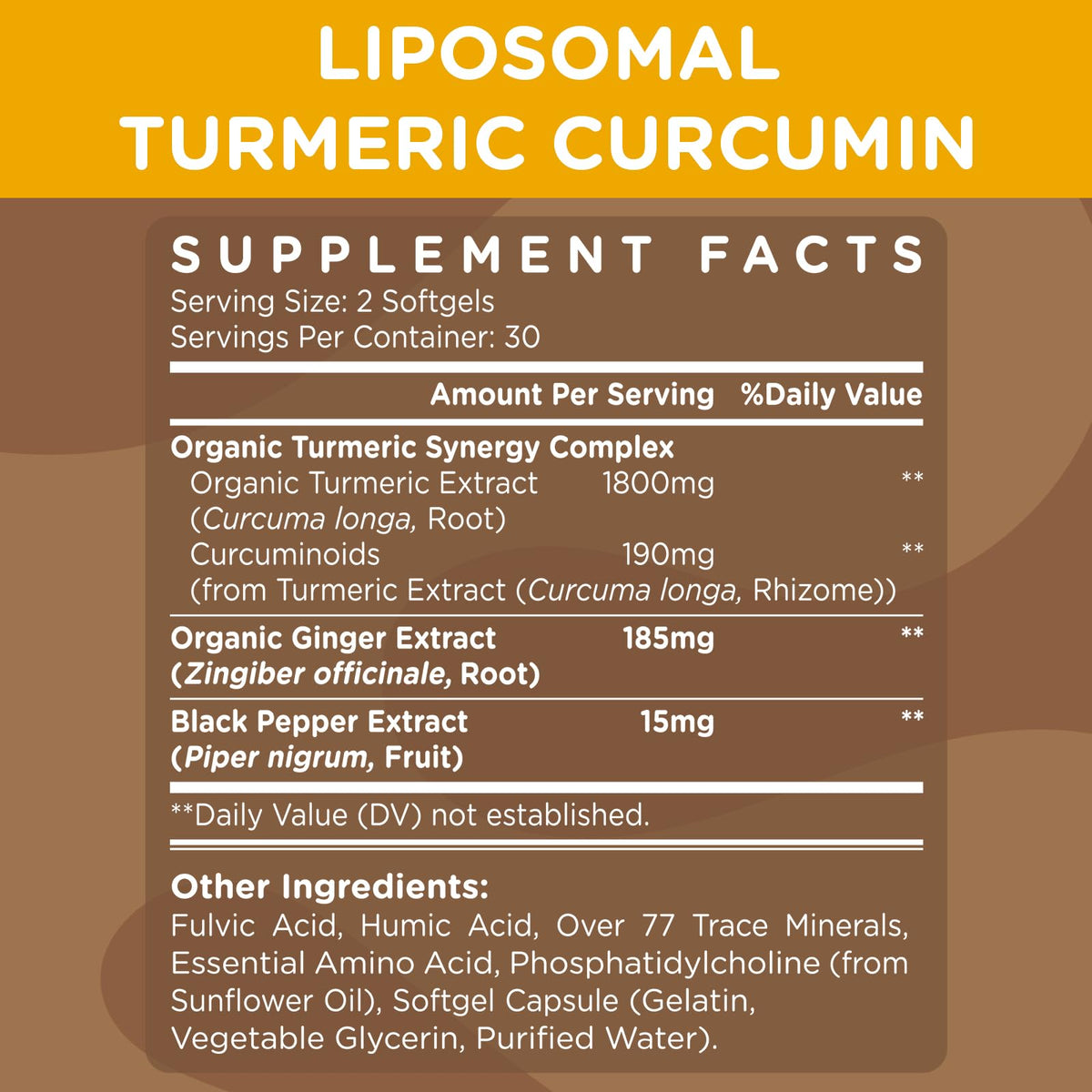 Kraftvoll Complément Alimentaire Curcuma Liposomal 2200 mg - dosage recommandé