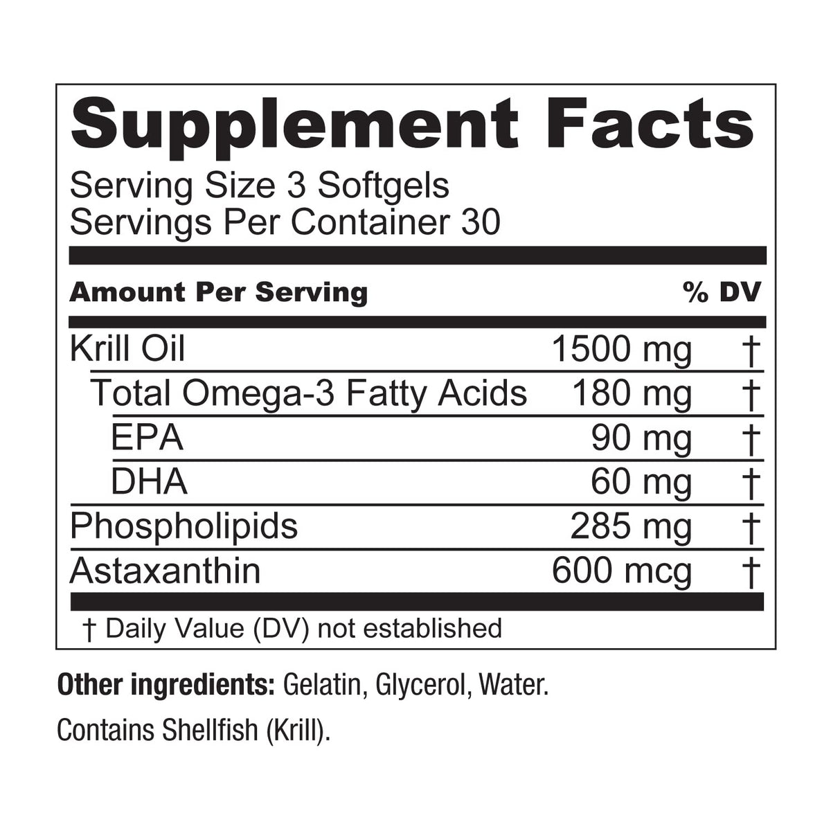 KrillWell, emballage et dosage du complément alimentaire
