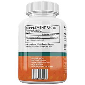 KRK SUPPLEMENTS Beta Sitosterol 800mg flacon sur une table en bois