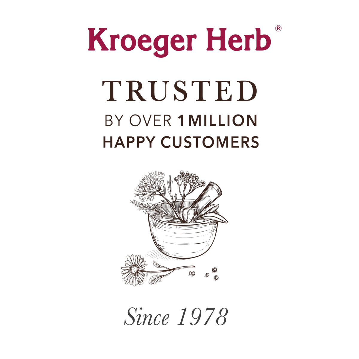 Kroeger Herb Products Chardon-Marie flacon sur fond blanc