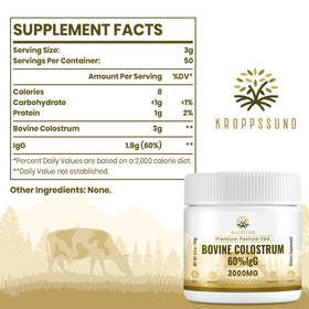Kroppssund Poudre de Colostrum Bovin 3000 mg en contexte d'utilisation