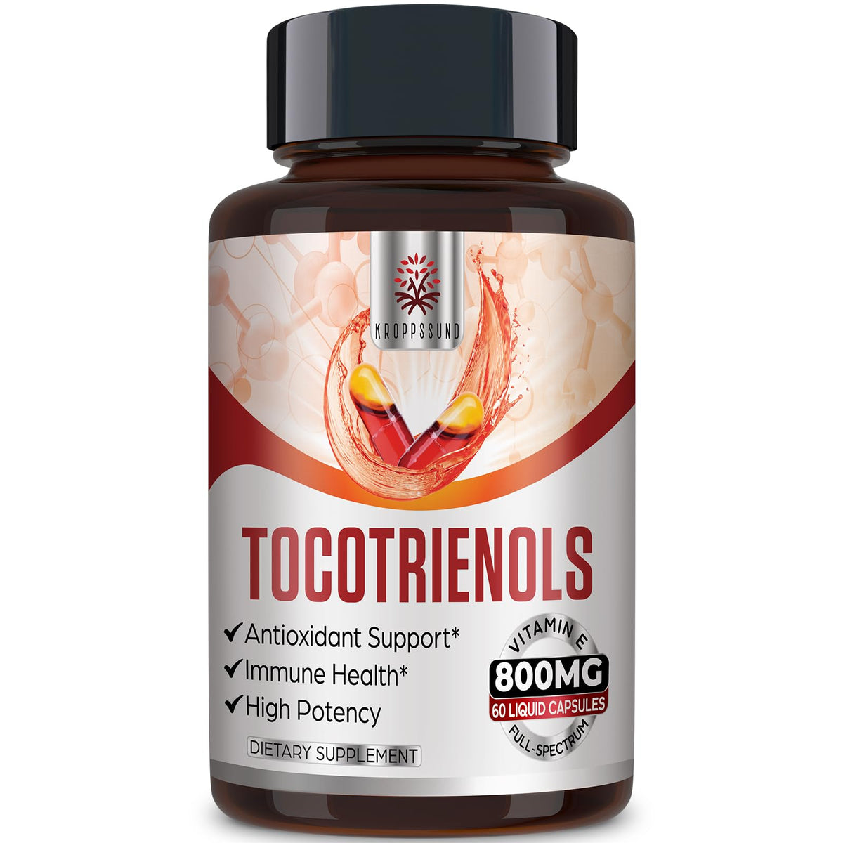 Kroppssund Tocotrienols 800 mg capsules liquides avant