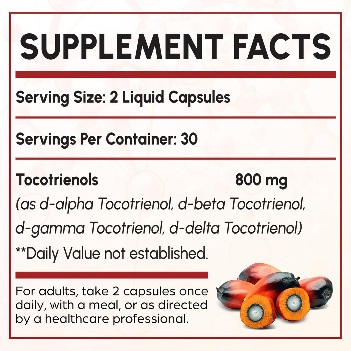 Kroppssund Tocotrienols 800 mg capsules liquides ouvertes