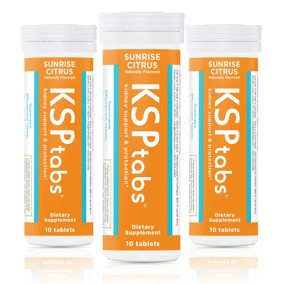 KSPtabs 3 Pack de comprimés effervescents pour hydratation avec arôme de baies