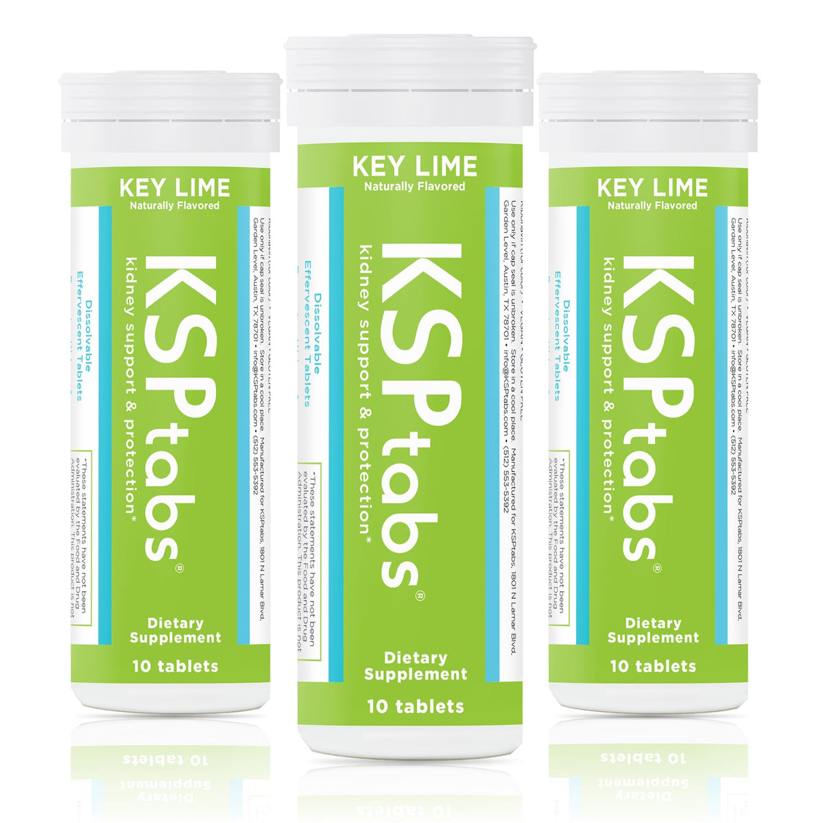 KSPtabs comprimés effervescents hydratation et santé des reins, emballage avant