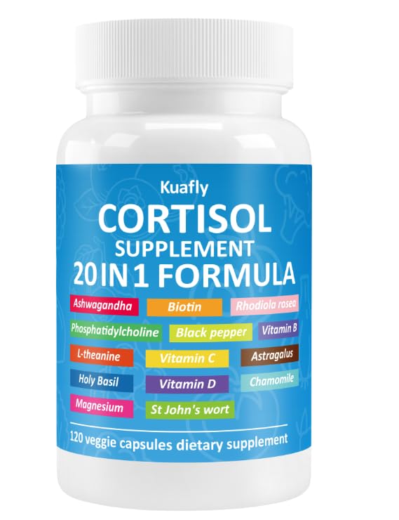 KUAFLY Compléments Alimentaires Cortisol 120 Capsules vue de face