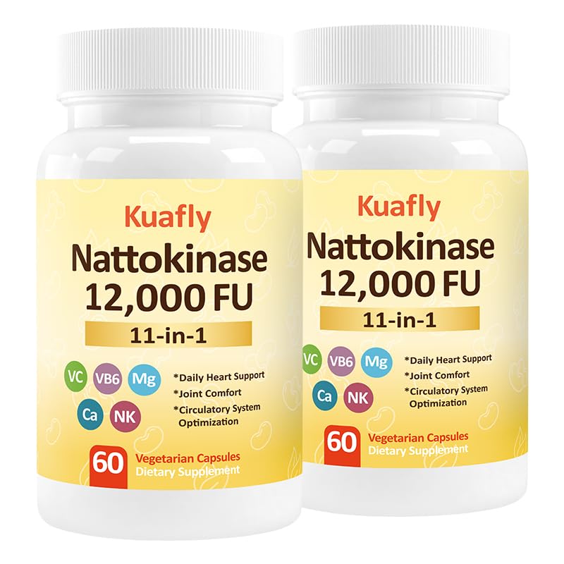 KUAFLY Nattokinase 12000 FU 600mg capsules front view