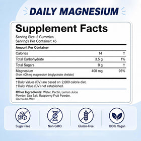Kuerusor Gummies de Magnésium Bisglycinate 400mg, prise en main